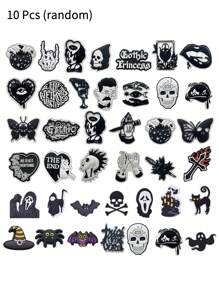 36 pièces de clips pour chaussures sur le thème d'Halloween, décorations DIY pour sabots, mules, sandales, convient pour les enfants, les filles, les garçons, les cadeaux de fête, Halloween