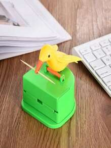 1PC Bird Toothpick Box, Intelligent Toothpick Storage Box, Cute Spread Wings, Home Decompression Toothpick Can, Press To Pop Out Bird Toothpick