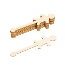 10pcs Humanoid Craft Sticks - Humanoid Craft Sticks, Wooden Craft Sticks For DIY Projects And Home Decoration, Party & Birthday Gifts, Eid Gifts