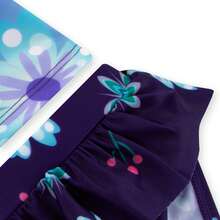 Disney Frozen Swimming Costume | Elsa And Anna Girls Swimming Costume | Long Sleeve Girls Swimsuit - Blue - View 8