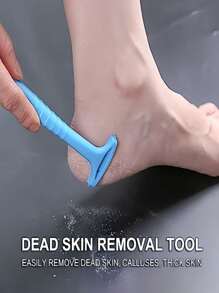 Set da 25 pezzi di strumenti per la cura e il massaggio dei piedi in plastica antiallergica, per creare piedi lisci, rimuovitore professionale di calli e raschietto per pelle morta, raschietto per scrub ai piedi, inclusi accessori per le mani, durevole e resistente all'usura, strumento ausiliario perfetto per eliminare la pelle morta e il cheratine, adatto per il viaggio e l'uso domestico, per saloni di bellezza, negozi di massaggio ai piedi, per uomini e donne - rosa, blu, all'ingrosso cross-border