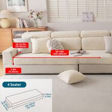 1pc Stretch Jacquard Sofa Cover, Machine Washable, Anti-Cat Scratch, Furniture Protector Sofa Cushion Cover Set With Recliner Slipcover, For Modern Living Room, Bedroom, Office Decor Room Decor Home Decor Living Room Decor Couch Cover Sofa Covers
