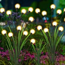 Solar Garden Firefly Light Starburst Decorative Wind Blown Light Solar Light Outdoor Decorative Light For Yard Drawer Passage Decoration, Solar Lights Outdoor