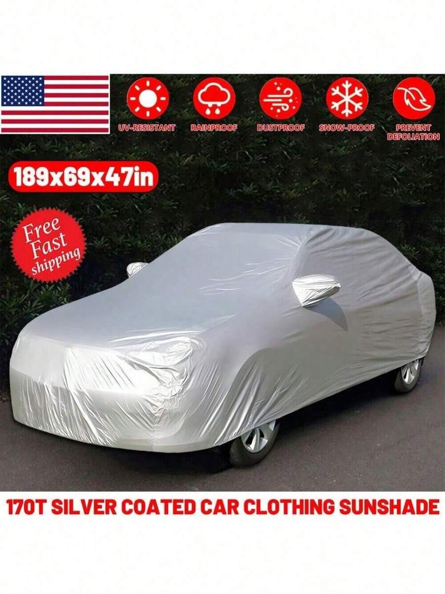 Full Car Cover Waterproof All Weather Protection Anti-UV Rain Snow Anti Scratch - 29387463 - View 1