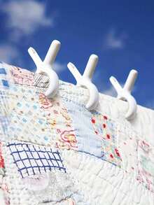 6/12件沙滩巾夹，重型塑料衣夹，毛毯晾衣夹，防风衣夹，家居用品