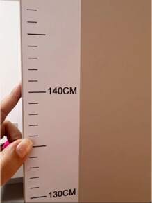 1pc Removable Clear 200cm Height Measurement Wall Sticker, No Residue, Simple Design For Children's Bedroom To Track Growth
