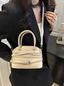 Premium Handbag Women Retro Versatile Shoulder/Crossbody Shell Bag, Spring/Summer 2025 - Multicolor - View 4