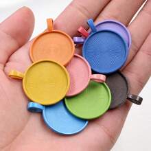 5 pièces de 25mm de diamètre intérieur Base de support de cabochon rond pour pendentif, à décorer soi-même pour la conception de bijoux