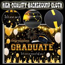FRUITFUL PARTY. Congrats Grad Backdrop, 70.8''x43.3'' Graduation Background/Class Of 2025 Backdrop/Graduation Backdrop 2025, For College Graduation Decorations & 2025 Graduation Party Decorations - Multicolor - View 6