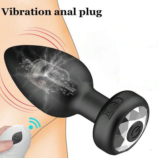 Vibrating Butt Plug Remote Control Buttplugs Silicone Anus Vaginal Stimulators Rechargeable G-Spot Massager Nipple Stimulation Adult Sex Toys For Men Women Couples