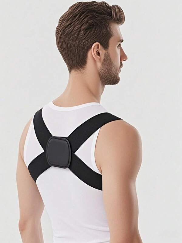 1pc Adult Lightweight, Comfortable & Snug Fit Suspender, Suitable For Fitness, Cycling, Running, Invisible & Breathable Polyester Sports Suspender