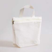 Mesh Handbag, Hollow Out Storage Bag, Shower Drain Bag, Portable Makeup Travel Beach Outdoor Sports Bag Back To School Supplies
