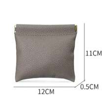 1pc. Self-Closed Head-Layer Leather Wallet. Passport And Driver's License Certificate Set. Headphone Data Cable Storage. Cash Storage Bag. Makeup Bag