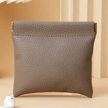 1pc. Self-Closed Head-Layer Leather Wallet. Passport And Driver's License Certificate Set. Headphone Data Cable Storage. Cash Storage Bag. Makeup Bag
