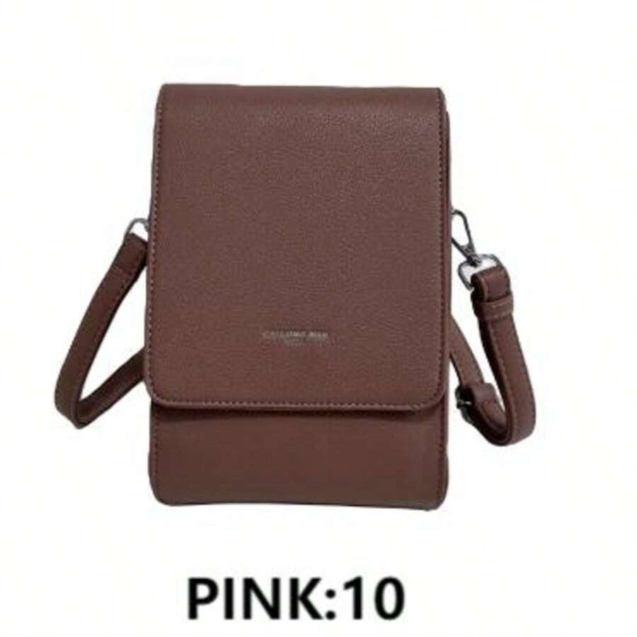 Fashionable Casual Ladies' Small Shoulder Bag - Pink - View 1