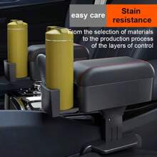 Adjustable Car Armrest Pad With Cup Holder, Comfortable Armrest Extender, Height Adjustable Arm Rest Storage Box For Most Vehicles