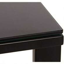 Black Coffee Table For Living Room Rectangle Glass Coffee Table With Storage Metal Frame End Side Sofa Table For Home Office Living Room - Black - View 5