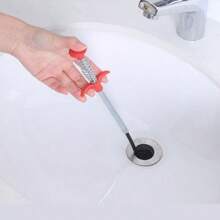 1pc 4-Claw Drain Remover Tool, Suitable For Sink, Washbasin, Floor Drain, Toilet, Pipe, Cleans Hair And Unclog Blockage
