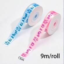 1pc Gift Ribbons,Baby Party Gift Ribbons, Baby Shower Decorations,Graduation Party Supplies,Gender Reveal Decorations,Graduation Party Decorations,Birthday Decorations,Party Favors, Gift Decoration Ribbons ,Home Decor,Valentine Day Mother's Day Graduation - Multicolor - View 3