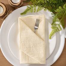 12pcs Machine Washable Solid Color Soft Napkin Cloths, 32*32cm/12.6*12.6in, Suitable For Outdoor Weddings, Baby Showers, Bridal Parties, Sweet Parties, Dinner, Food Photography, Cocktail, Western Restaurant Cup Mat, Hotel Glass Cleaning Cloth, Kitchen Towel