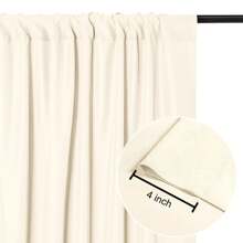 Party Backdrop Curtains, Rod Pocket Fabric Curtains, Fabric Backdrop Curtains, Party Decorations, 5 X 7/8/10 Feet, 1/2 Panels