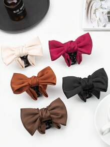 1 pieza Accesorio para el cabello con clip de mariposa y lazo caramelo para niñas de regreso a la escuela