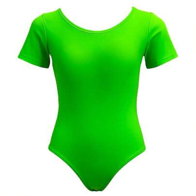 Leotardo de Niña Manga Corta Algodon