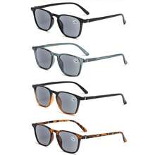 New Sun Reading Glasses For Men And Women Large Frame Reading Glasses +1.0 To +4.0 - Grey - View 1