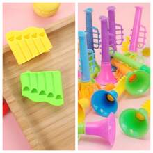2 peças/Conjunto Brinquedos de Instrumentos Musicais Plásticos Realistas Variados, Feitos de Materiais Plásticos para Brincadeiras Normais, Adereços de Performance de Festa, Presente de Festa, Presente para Volta às Aulas e Temporada de Formatura