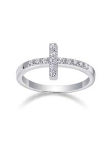 1 pieza Anillo de Moissanita de plata esterlina 925, Banda de boda para mujer adecuada para banquetes, fiestas, ocasiones oficiales, festivales, Día de San Valentín, compromiso, boda, aniversario, regalos de cumpleaños