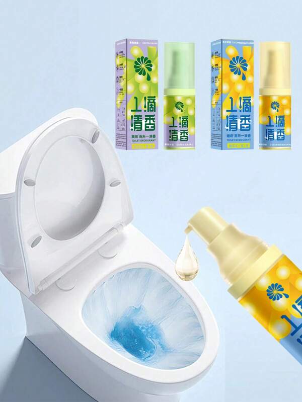Ambientador de baño Gota de fragancia Ambientador de aire duradero Desodorante de inodoro Aroma Desodorante de ambiente Fragancia