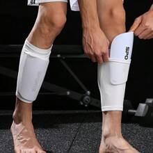 1 Set - 1pair Pocket Sock Calf Sleeves And Pads For Men & Women, Breathable & Elasticity, Knee Sleeve For Football, Soccer Players, Thick EVA Pads, For Height Above 95cm/37in, Black, White, Blue, Green, Orange, S/M/L,
