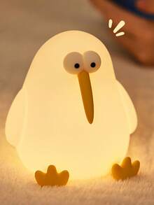 1pc Cute Dinosaur, Unicorn, Peculiar Bird LED Lamp, Soft Skin-Friendly, Silicone Material, TYPE-C Charging, 3-Level Dimming, Suitable For Bedroom, Nursery, Home Decor, Desk Decor, Lovely Gift For Friends, Boys, Girls, Infants