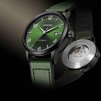 OCHSTIN New 2025 Luxury Leisure Automatic Watch Automatic Mechanical Watch Male Waterproof Watch For Men Calendar Silicone Leather Strip Wristwatch