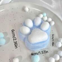 1 pièce Mignonne patte de chat pelucheuse anti-stress : Jouet à presser et à pincer portable, idéal pour le bureau, l'extérieur et les cadeaux de vacances - Petit cadeau amusant, cadeau de Noël, faveurs de fête, remplissage de sac-cadeau, prix de classe, objet à presser pour le bureau