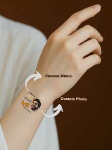 12 件 40 岁生日派对临时纹身，啤酒图案纹身贴纸，男女皆宜的礼物，可定制防水纹身，庆祝 40 周年，适合日常聚会、节日、周年纪念日 - 彩色 - 查看 2