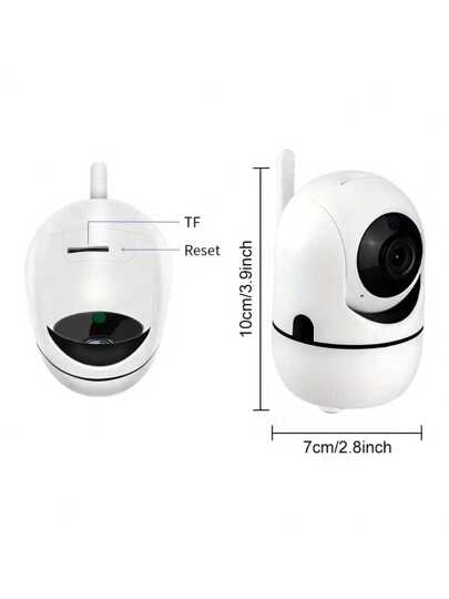 1pc High Definition Wireless Wi Fi Home Camera, Baby Pet Monitor, Night Vision Motion Detection Function, Two Way Voice, Record Monitoring. view 3