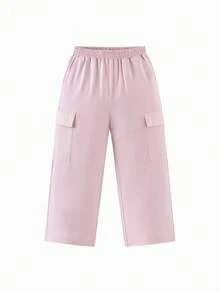 mini bala Pantalones de verano antibacterianos ajustables para niños y niñas del jardín de infantes - polvo de caucho - Ver 4