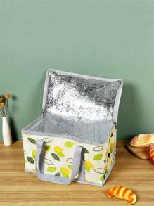 1 pièce Sac fourre-tout isotherme pour pique-nique - Matériau imperméable, panier de rangement multifonctionnel pour l'extérieur, les voyages et le camping, convient pour les pique-niques, le camping, les voyages, les fêtes et les festivals