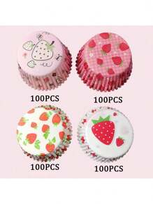 Multiple Pieces Halloween Kitchen Strawberry Cream Cake Baking Supplies, Kitchen Tools, Baking Accessories, Baking Supplies, Cake Stands, Candy Stands, Cake Decorations, Baking Molds, Suitable For Weddings, Holiday Parties, Strawberry Theme Parties, Baby Showers, Friend Gatherings, Best Gifts For Baking Friends