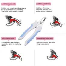 Professional Pet Nail Clippers, With Protective Device To Prevent Over-Trimming, Suitable For Medium To Large Dogs And Cats, Includes Nail File - A - View 6