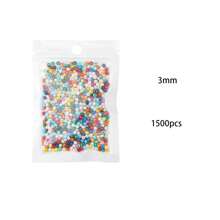 1 caja de cuentas de semilla de laca sólida de 3 mm / 4 mm, 24 colores de cuentas de semilla para hacer pulseras, cuentas para pulseras de la amistad para niñas y adultos, cuentas pequeñas para manualidades de joyería DIY