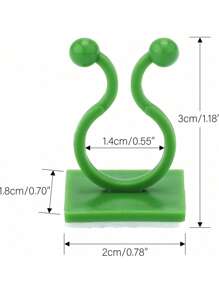 10/20pcs Plant Climbing Wall Fixation Clips, Self-Adhesive Plant Clips, Invisible Wall Vine Plant Support Clips For Indoor/Outdoor Plants - Asymmetrical Plastic Structure