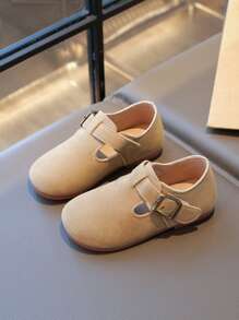 Kids Fashion Flat Shoes Suede Leather Girl Student Casual Shoes