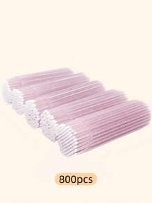 Pincel Aplicador Descartável, Microescovas, Varetas de Máscara para Cílios para Extensão de Cílios, Rosa, 50/100/200/400/600/800/1000 peças