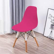 1/2/4/6pcs Eames Chair Covers Stretchy Shell Chair Seat Cushion Slipcovers, Solid Color