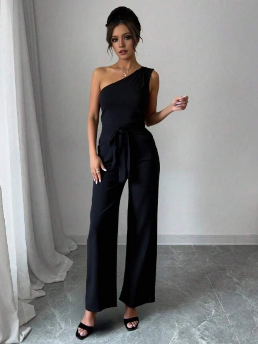 Women Jumpsuits - 黑色 - 查看 1
