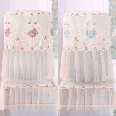 Korean Style Water Dispenser Cover, Large Bottle Dust Protection Lace Fabric Cover, Home & Living Room Decor