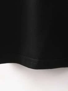 [Casual Soft Stretch Round Neck Tee] Men's Casual Cute Pet Print T-Shirt - Soft Stretch Fabric, Round Neck, Short Sleeve - Perfect For Summer Outings - Black - View 7