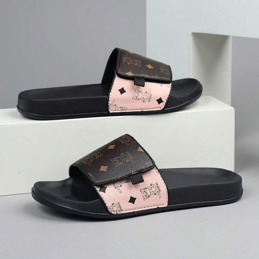 Men's Non-Slip Summer Sandals - Rich In Patterns - With Padded Soles, Outdoor Slippers, Suitable For Going Out And At Home - Brown - View 1